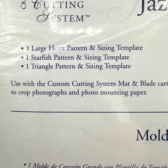 Creative Memories 3 Jazzy Patterns Custom Cutting System Retired Crafts Starfish - Picture 3 of 4